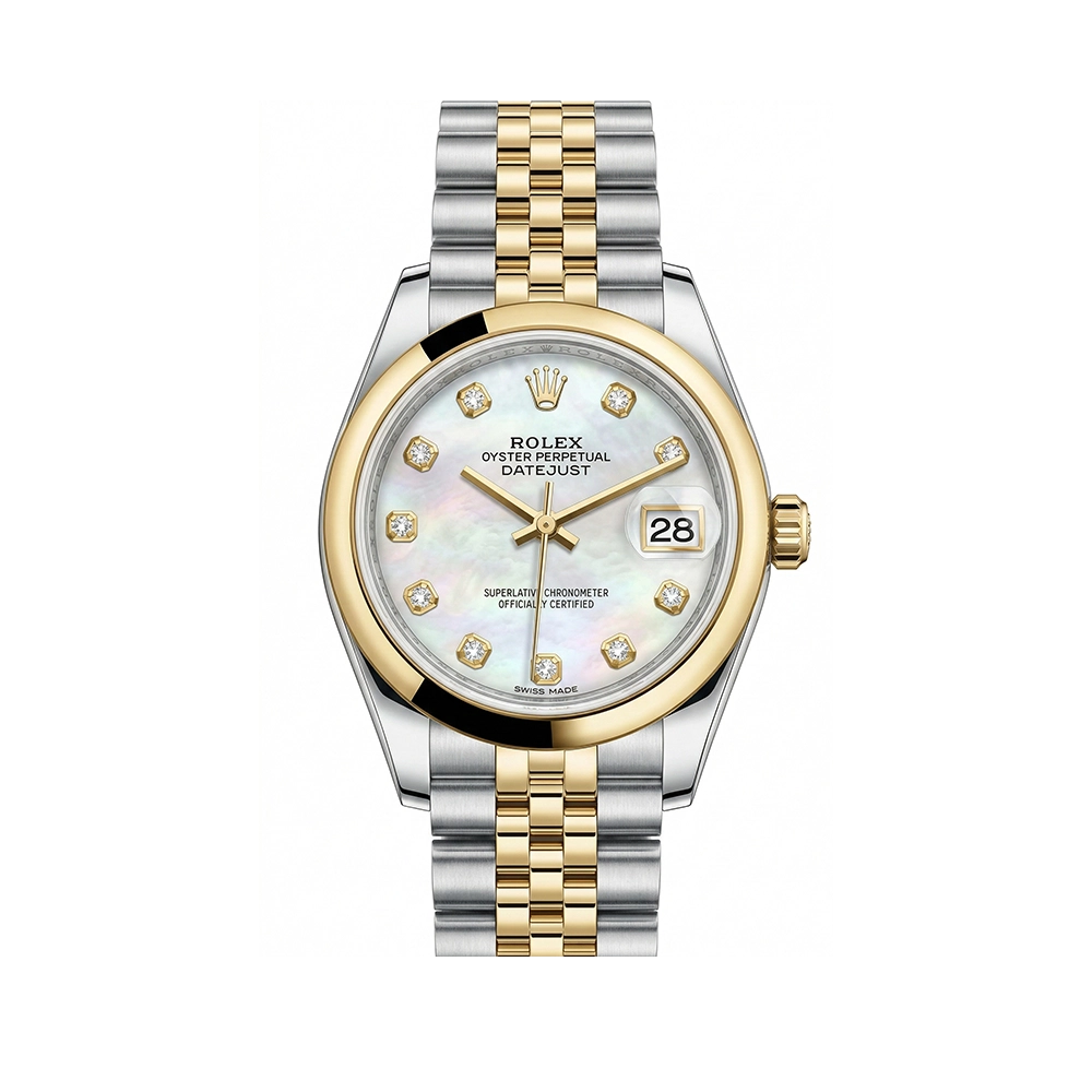 レディ デイトジャスト 28 279163 ホワイトシェル 10Pダイヤ ジュビリーブレス