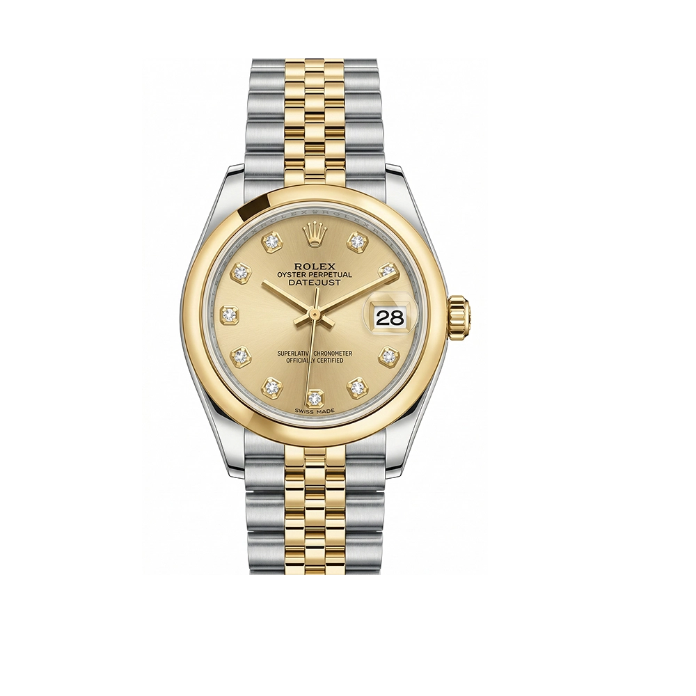 レディ デイトジャスト 28 279163 シャンパン 10Pダイヤ ジュビリーブレス