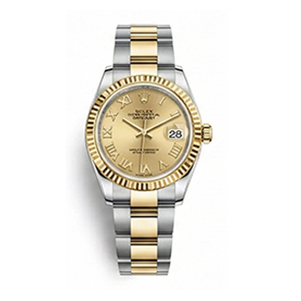 レディ デイトジャスト 28 279173シャンパン ローマン オイスターブレス