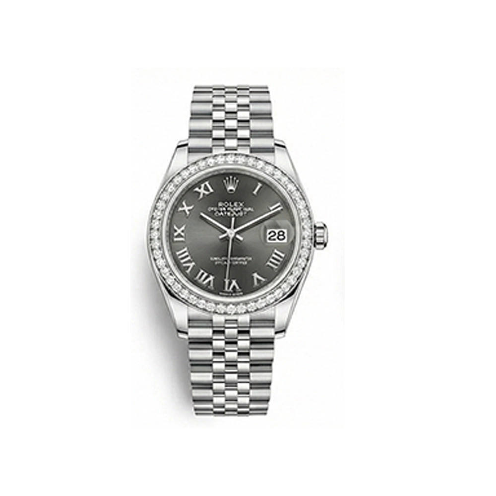 レディ デイトジャスト 28 279384RBR ダークグレーローマン ジュビリーブレス