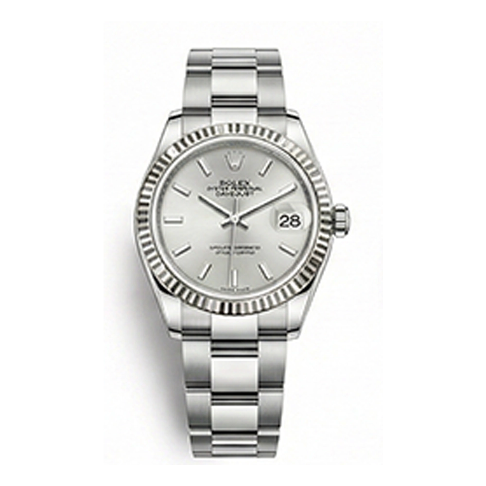 レディ デイトジャスト 28 279174 シルバー バーインデックス オイスターブレス