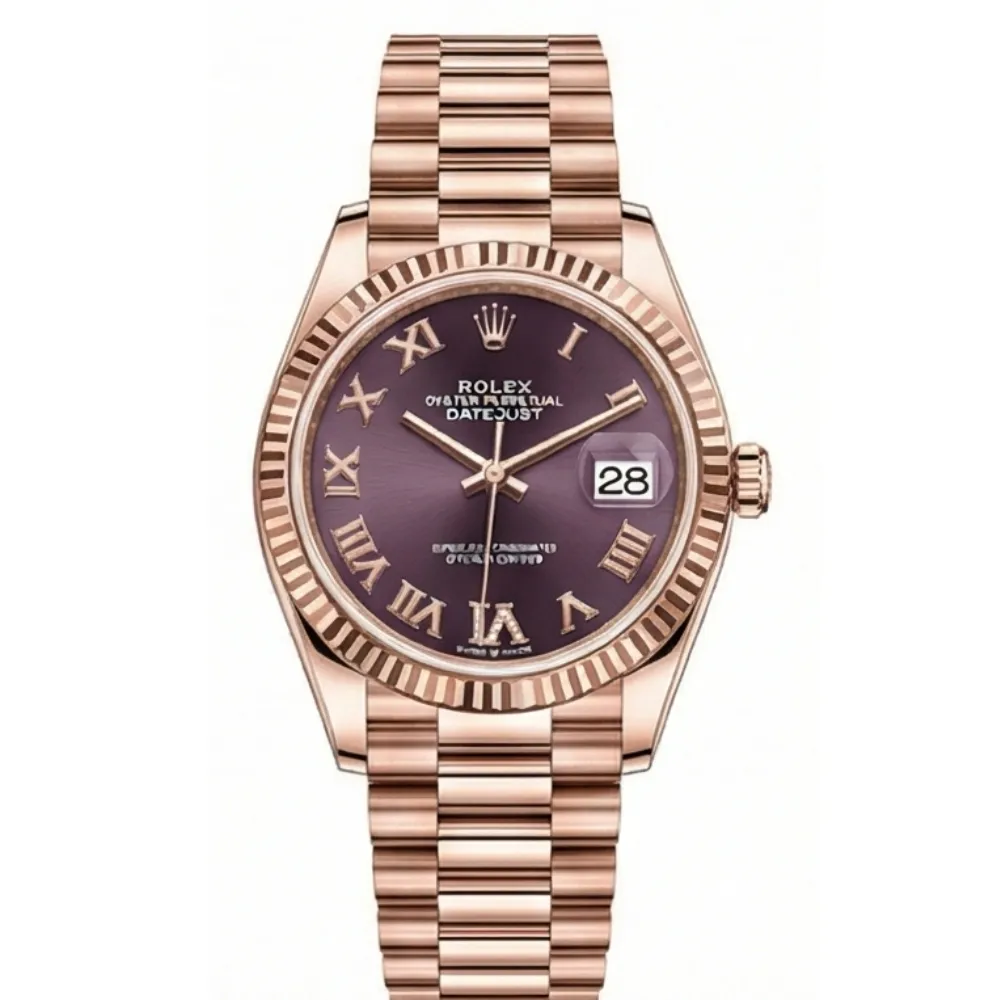 デイトジャスト 278275 オーベルジーヌ ローマン VIダイヤ プレジデントブレス