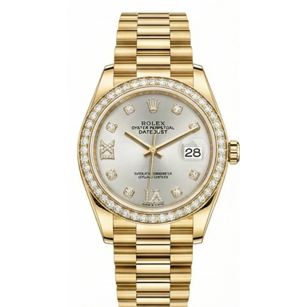 デイトジャスト 31 278288RBR シルバー VIダイヤ プレジデントブレス