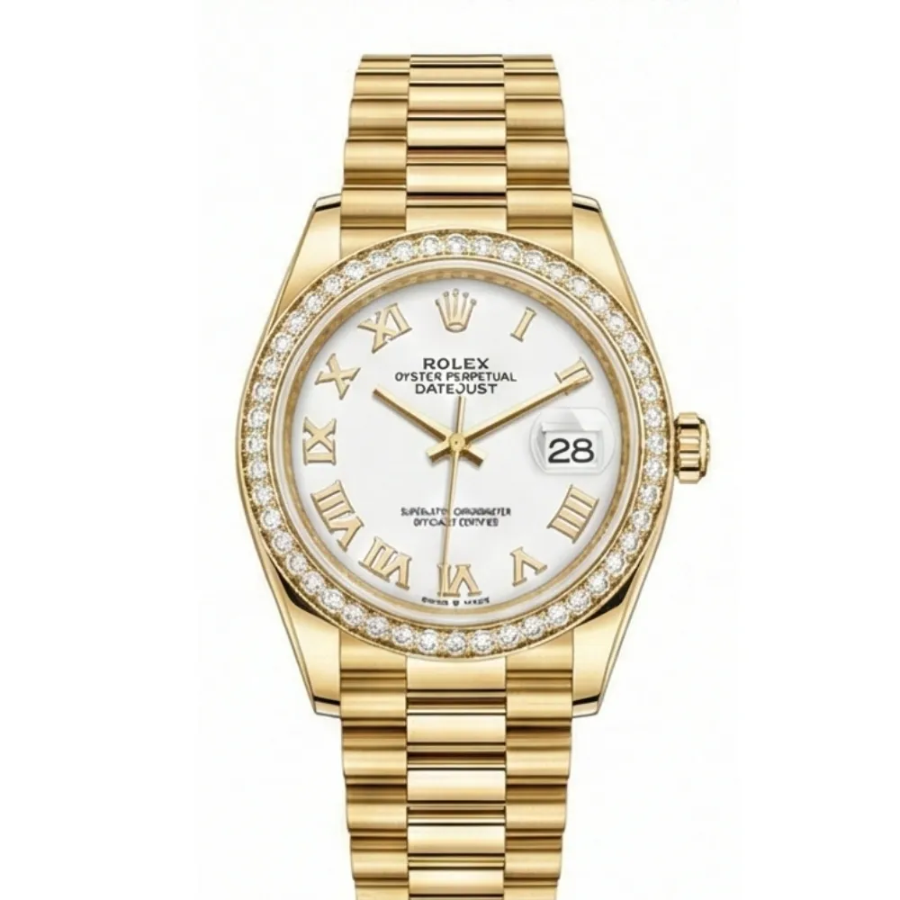 デイトジャスト 31 278288RBR ホワイトローマン プレジデントブレス