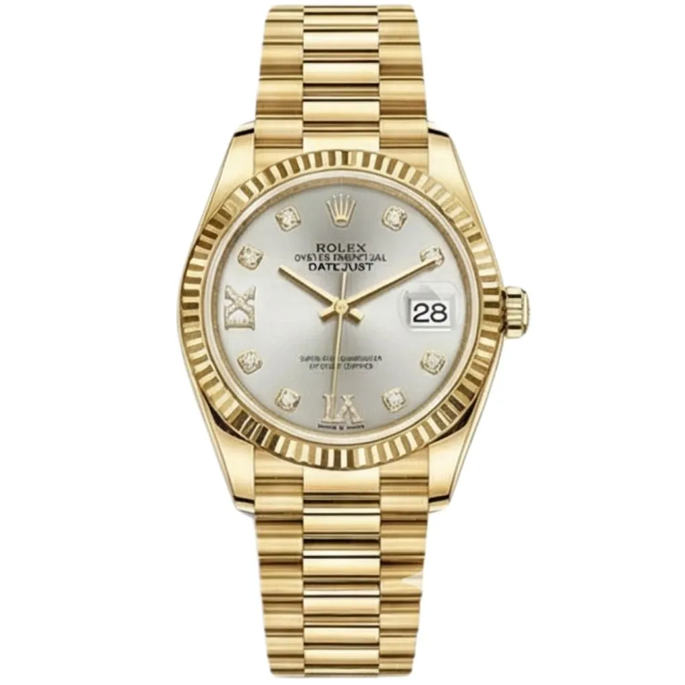 デイトジャスト 31 278278G シルバー VIダイヤ プレジデントブレス