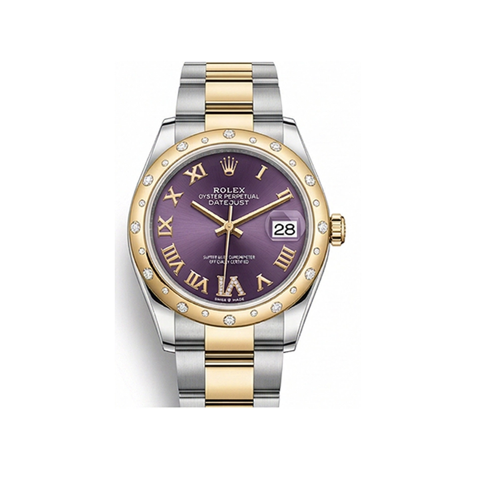 デイトジャスト 31 278341RBR オーベルジーヌ ローマン VIダイヤ オイスターブレス