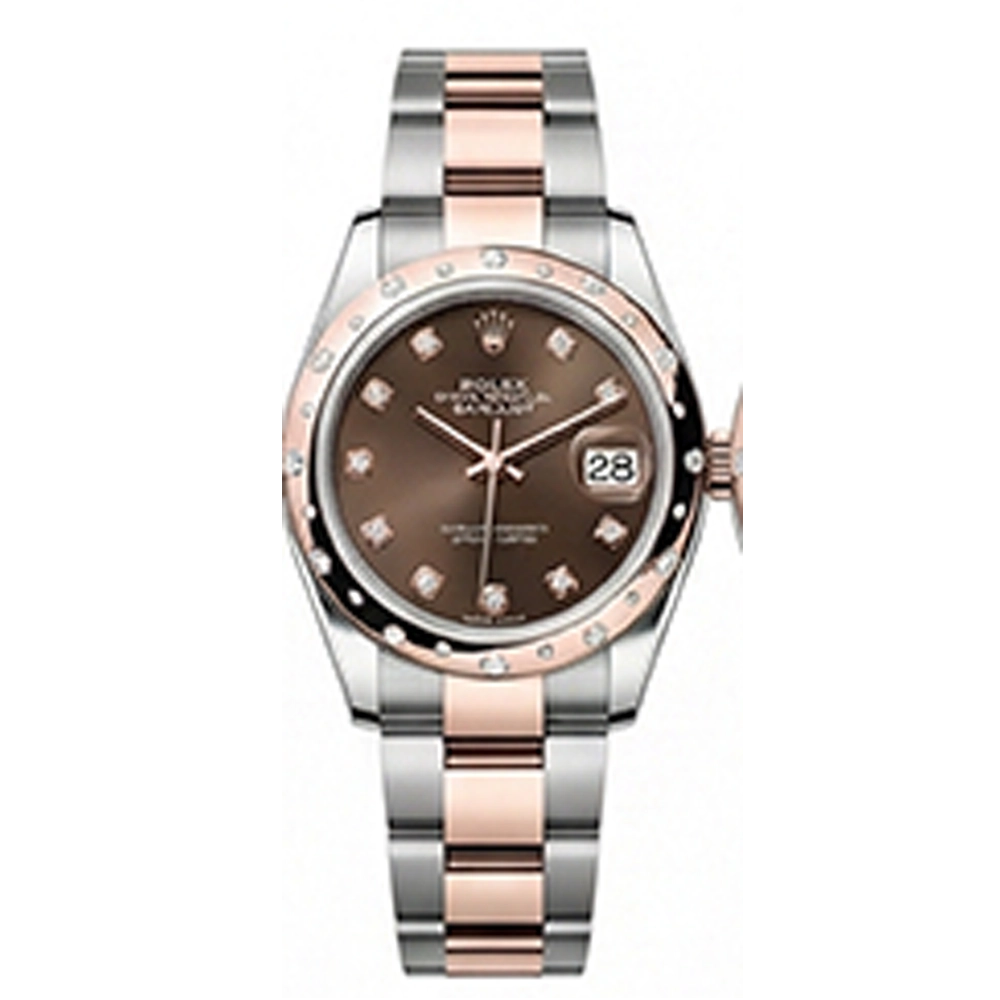 デイトジャスト 31 278341RBR チョコレート10Pダイヤオイスターブレス