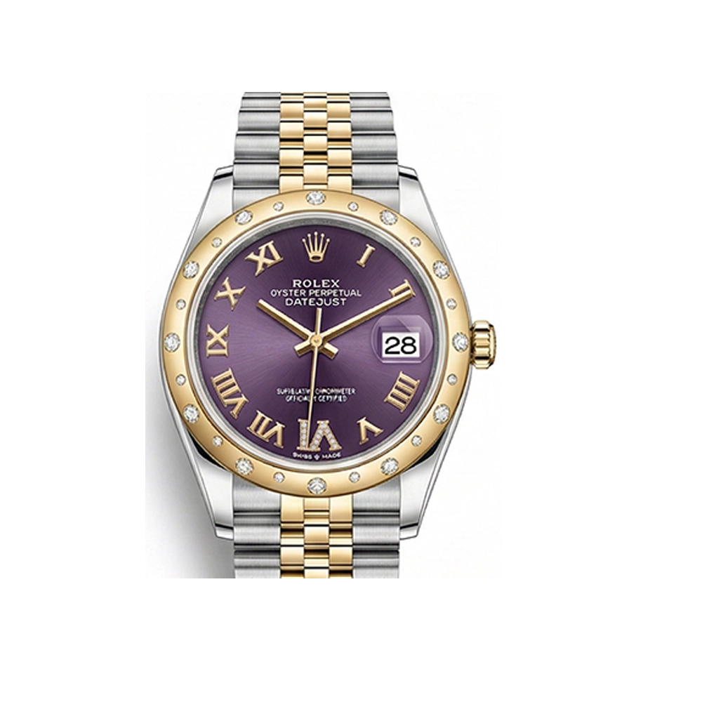 デイトジャスト 31 278341RBRオーベルジーヌ ローマン VIダイヤ ジュビリーブレス