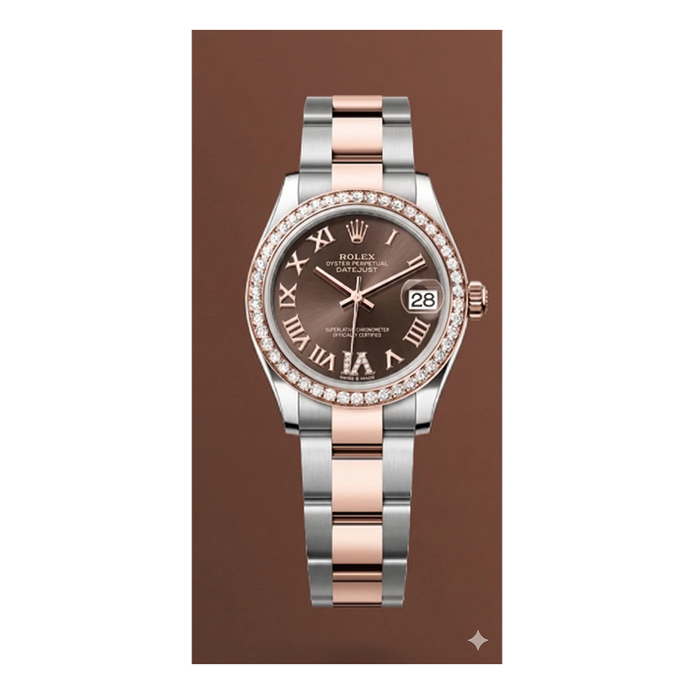 デイトジャスト 31 278381RBRチョコレートローマン VIダイヤ オイスターブレス