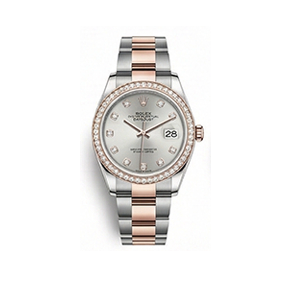 デイトジャスト 31 278381RBR シルバー 10Pダイヤ オイスターブレス