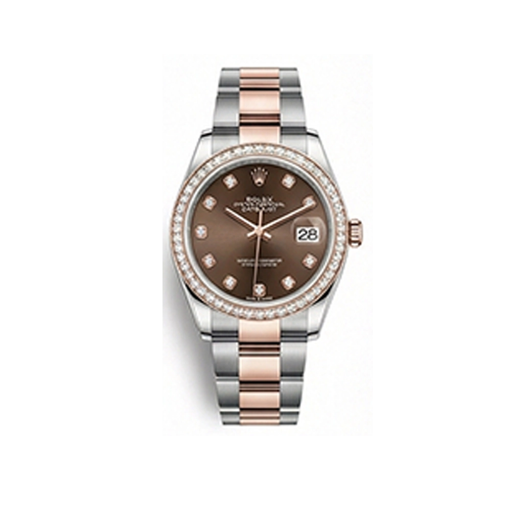 デイトジャスト 31 278381RBR チョコレート10Pダイヤオイスターブレス