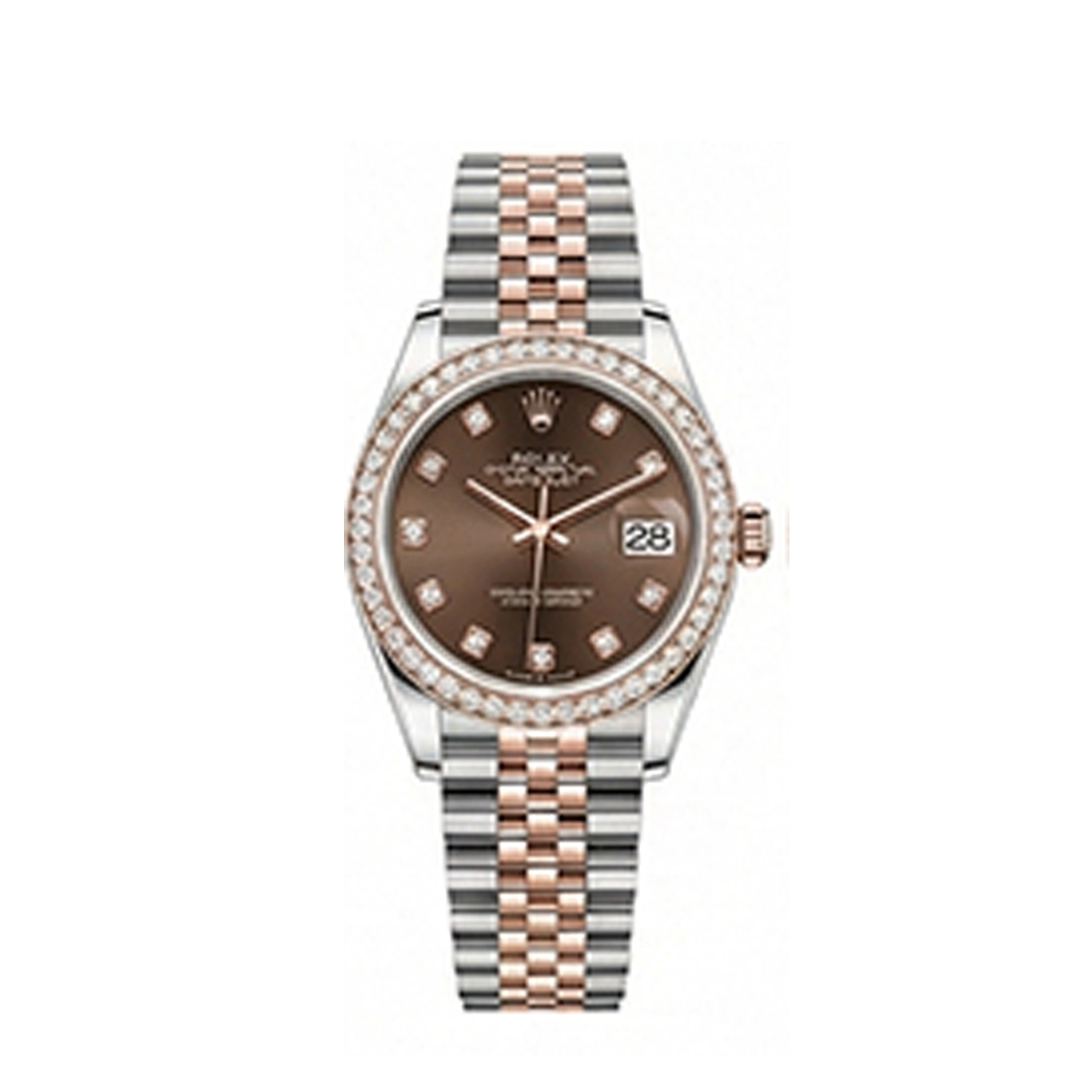 デイトジャスト 31 278381RBR チョコレート10Pダイヤジュビリーブレス