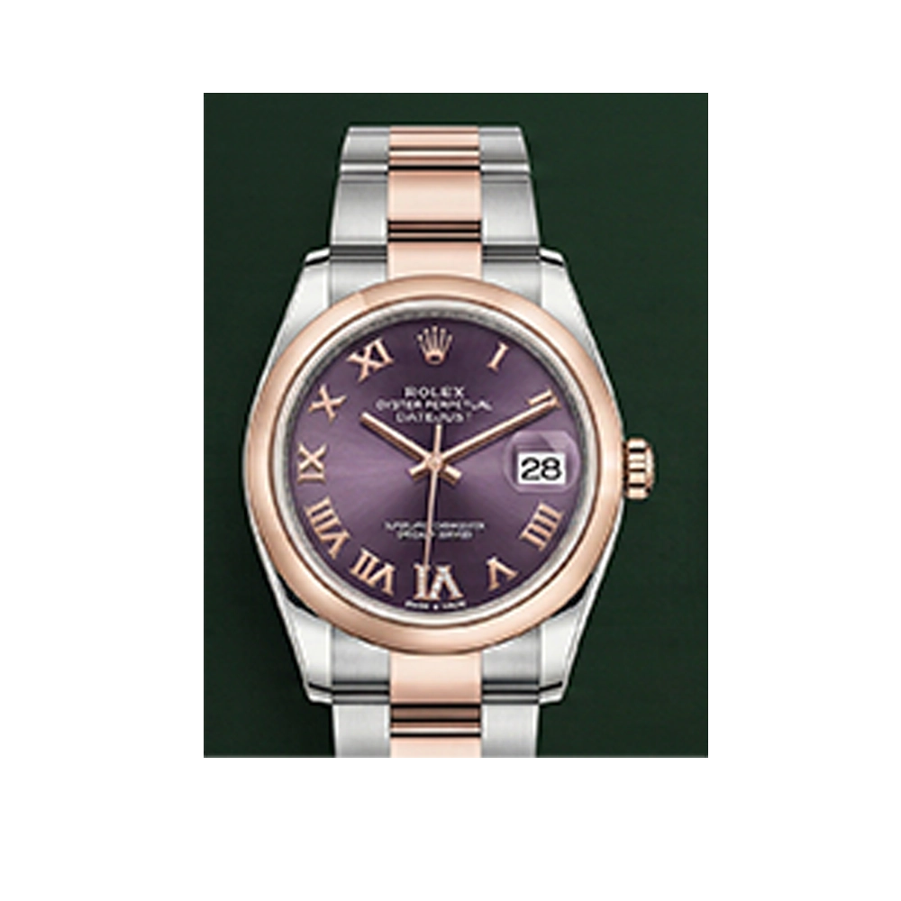 デイトジャスト 31 278241 オーベルジーヌ ローマン VIダイヤ オイスターブレス