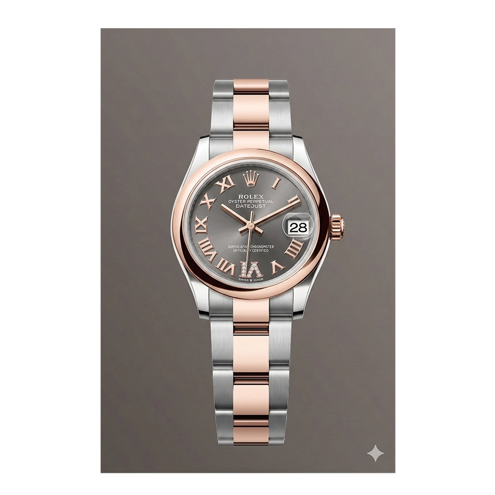 デイトジャスト 31 278241スレート ローマン VIダイヤ オイスターブレス