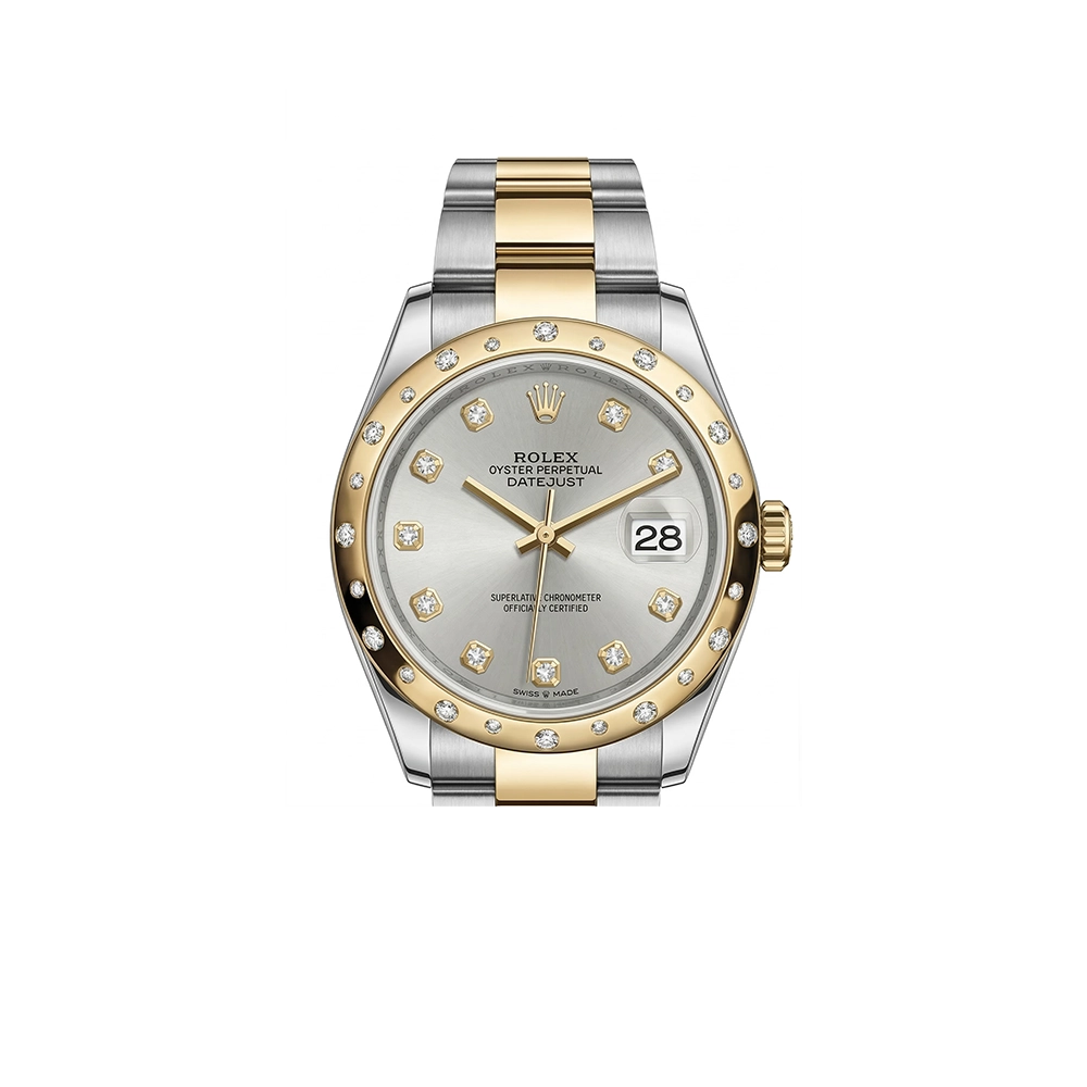 デイトジャスト 31 278343RBR シルバー 10Pダイヤ オイスターブレス