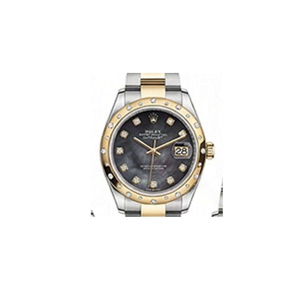 デイトジャスト 31 278343RBRブラックシェル 10Pダイヤ オイスターブレス