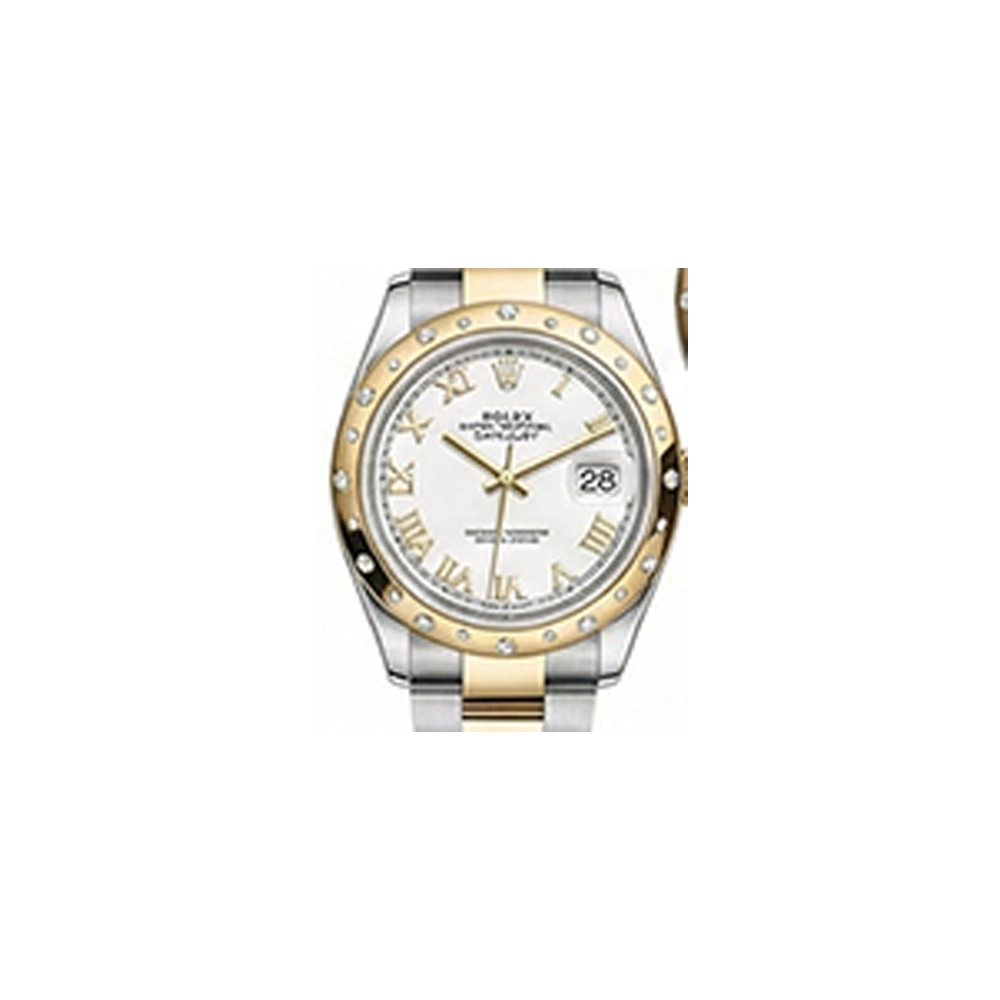 デイトジャスト 31 278343RBR ホワイトローマン オイスターブレス