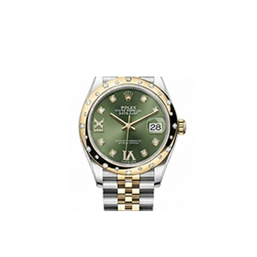 デイトジャスト 31 278343RBR オリーブグリーン VI/IXダイヤ ジュビリーブレス