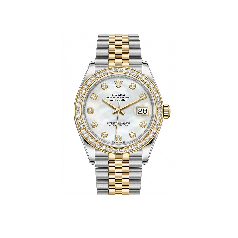 デイトジャスト 31 278343RBR ホワイトシェル 10Pダイヤ ジュビリーブレス