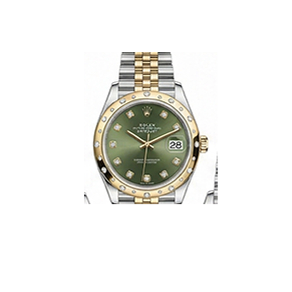 デイトジャスト 31 278343RBR オリーブグリーン 10Pダイヤ ジュビリーブレス