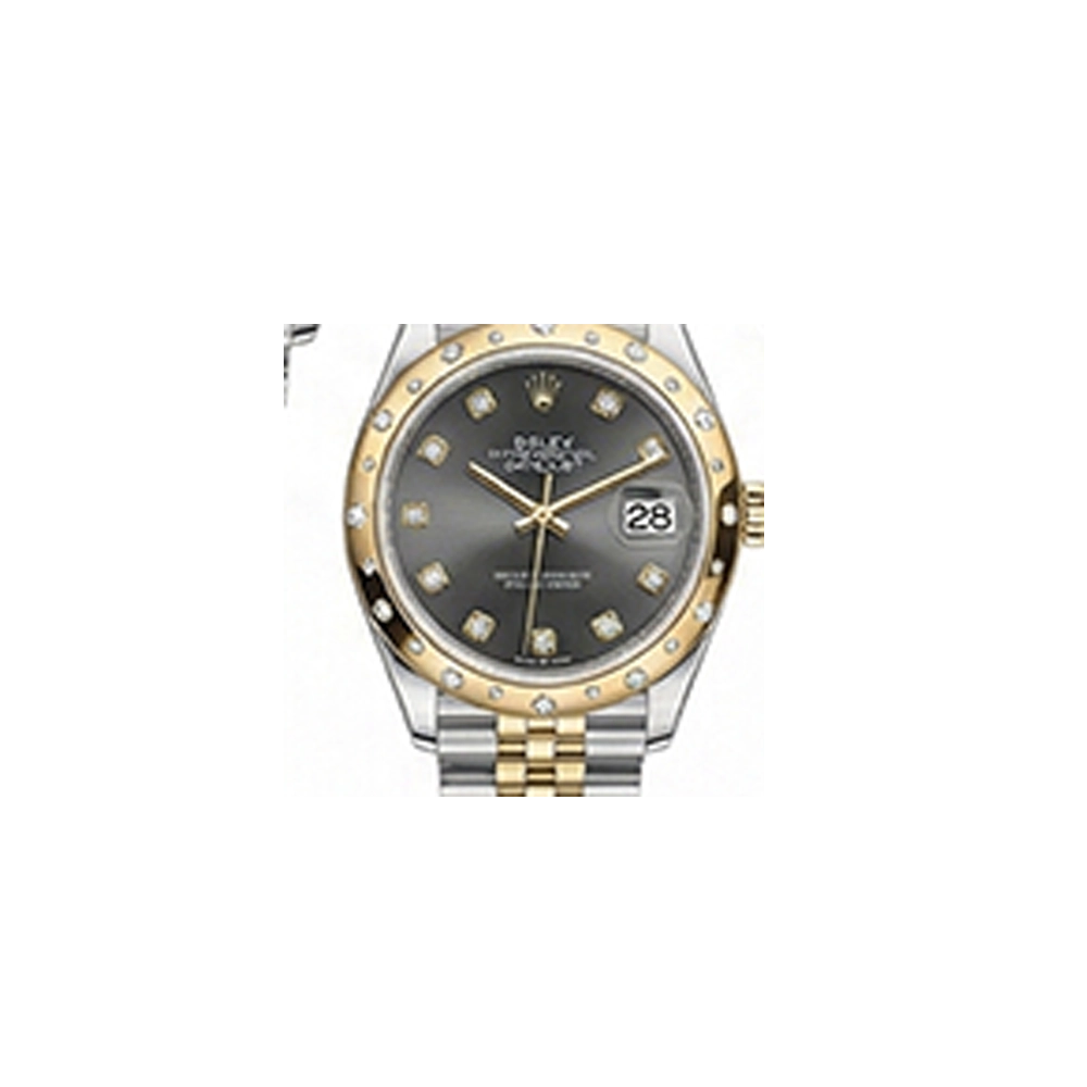 デイトジャスト 31 278343RBR ダークグレー 10Pダイヤ ジュビリーブレス