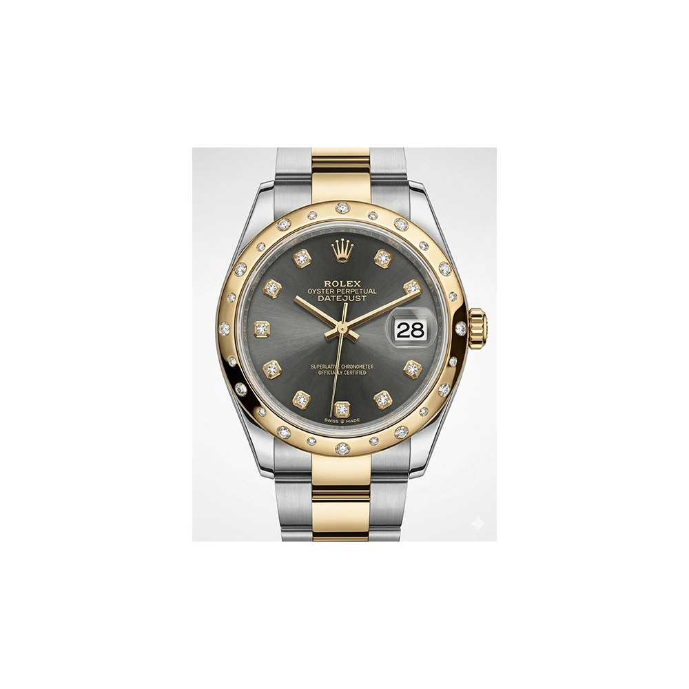 デイトジャスト 31 278343RBR ダークグレー 10Pダイヤ ジュビリーブレス