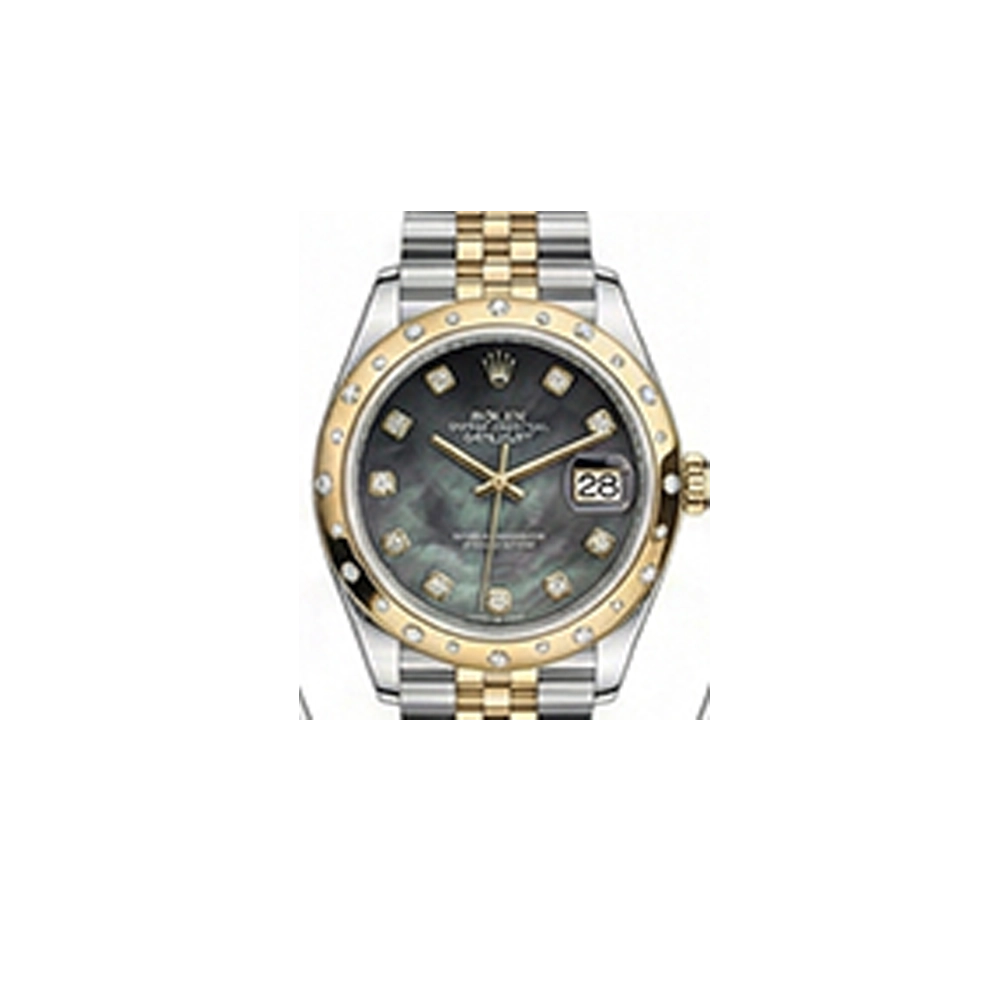 デイトジャスト 31 278343RBR ブラックシェル 10Pダイヤ ジュビリーブレス