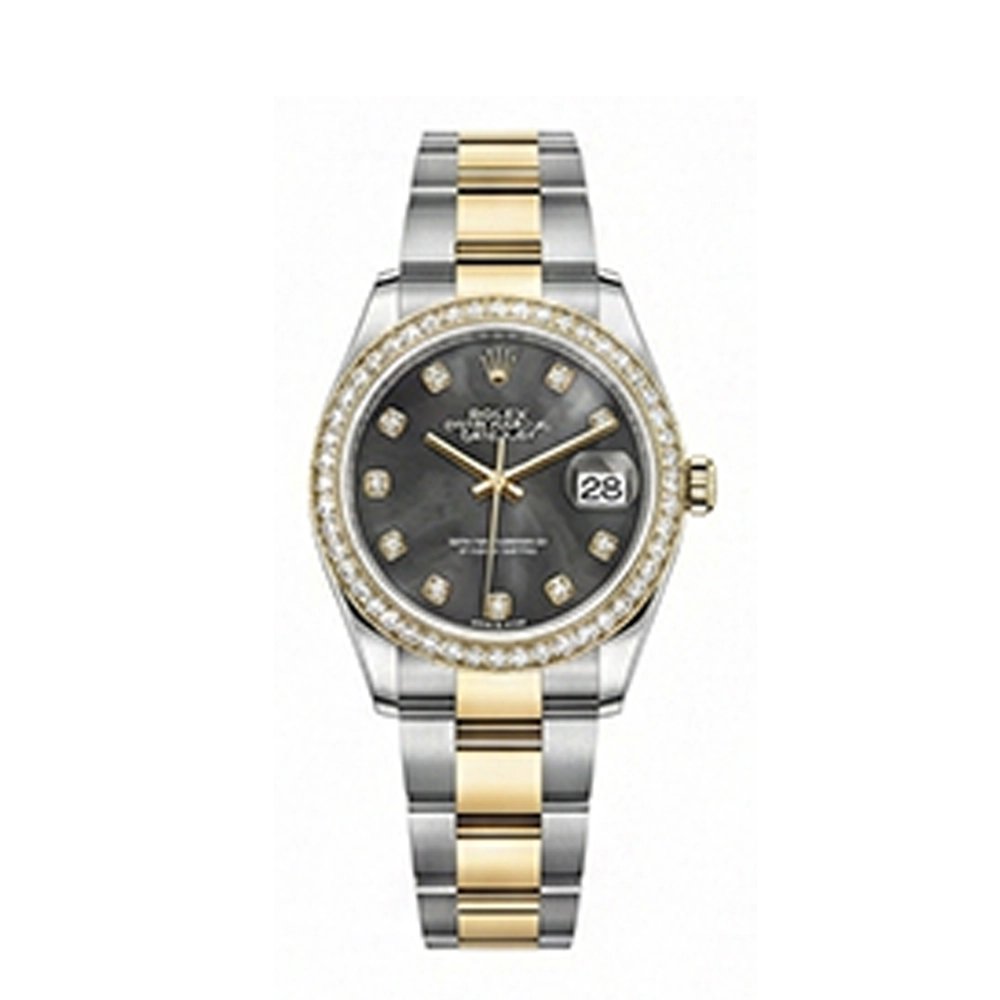 デイトジャスト 31 278383RBRブラックシェル 10Pダイヤ オイスターブレス