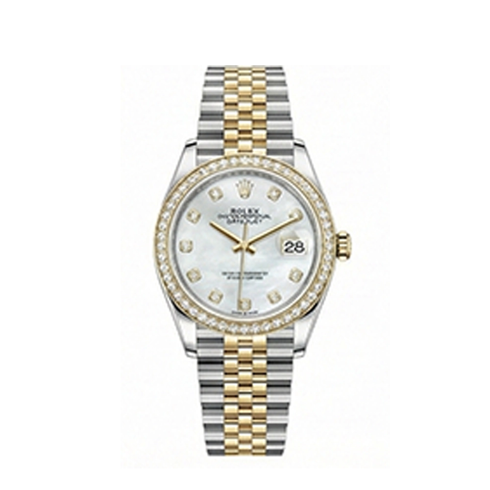 デイトジャスト 31 278383RBR ホワイトシェル 10Pダイヤ ジュビリーブレス