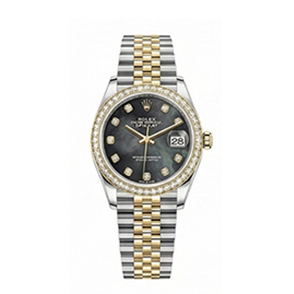 デイトジャスト 31 278383RBR ブラックシェル 10Pダイヤ ジュビリーブレス