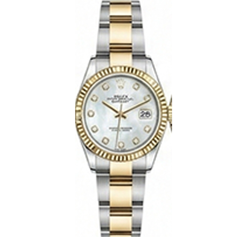 デイトジャスト 31 278273 ホワイトシェル 10Pダイヤ ジュビリーブレス