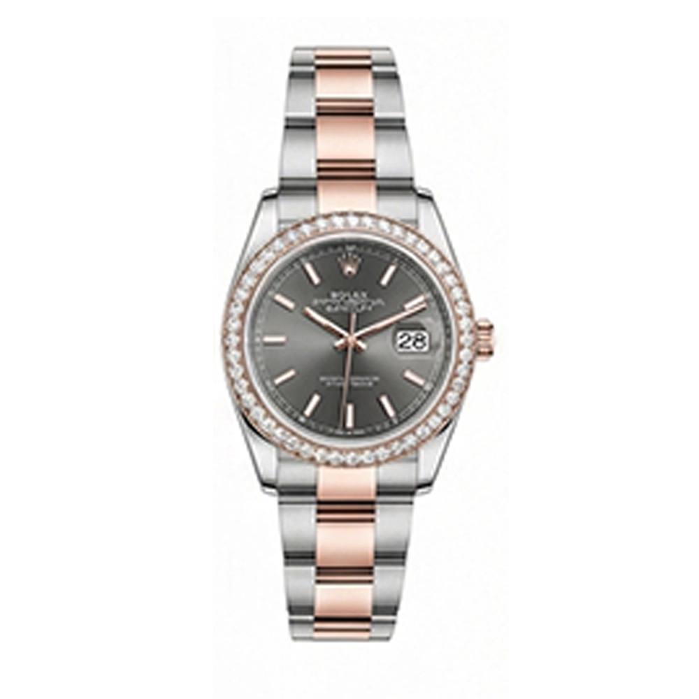 デイトジャスト 36 126281RBR スレート オイスターブレス