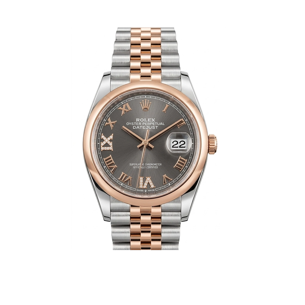 デイトジャスト 36 126201スレートローマン VI/IXダイヤ ジュビリーブレス