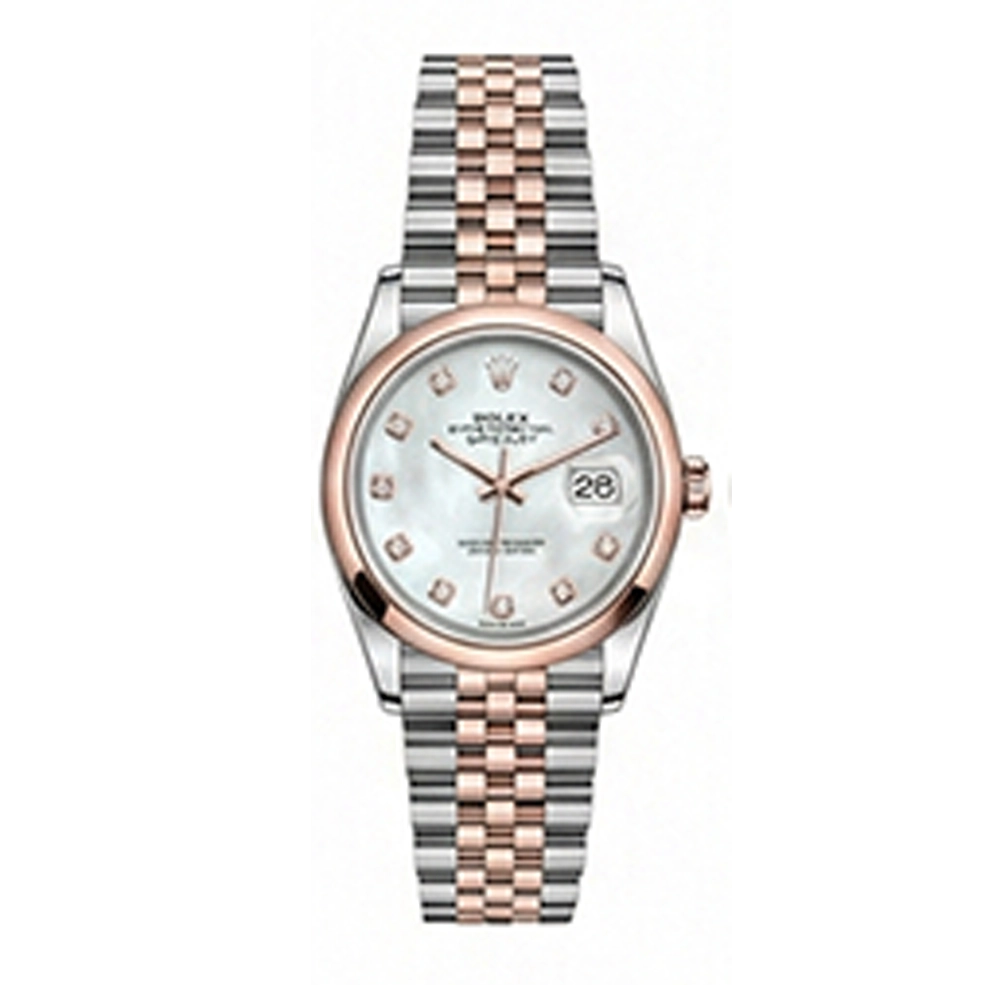 デイトジャスト 36 126201ホワイトシェル 10Pダイヤ ジュビリーブレス