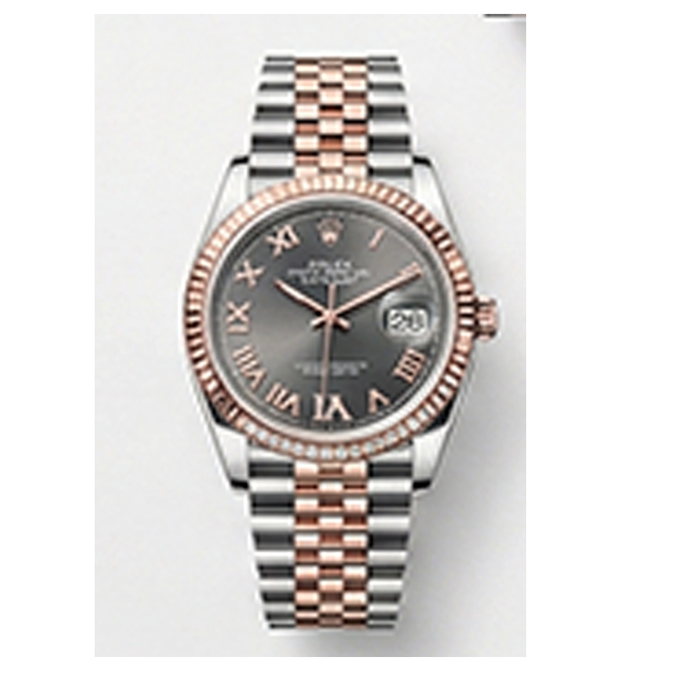 デイトジャスト 36 126231 スレートローマン VI/IXダイヤ オイスターブレス