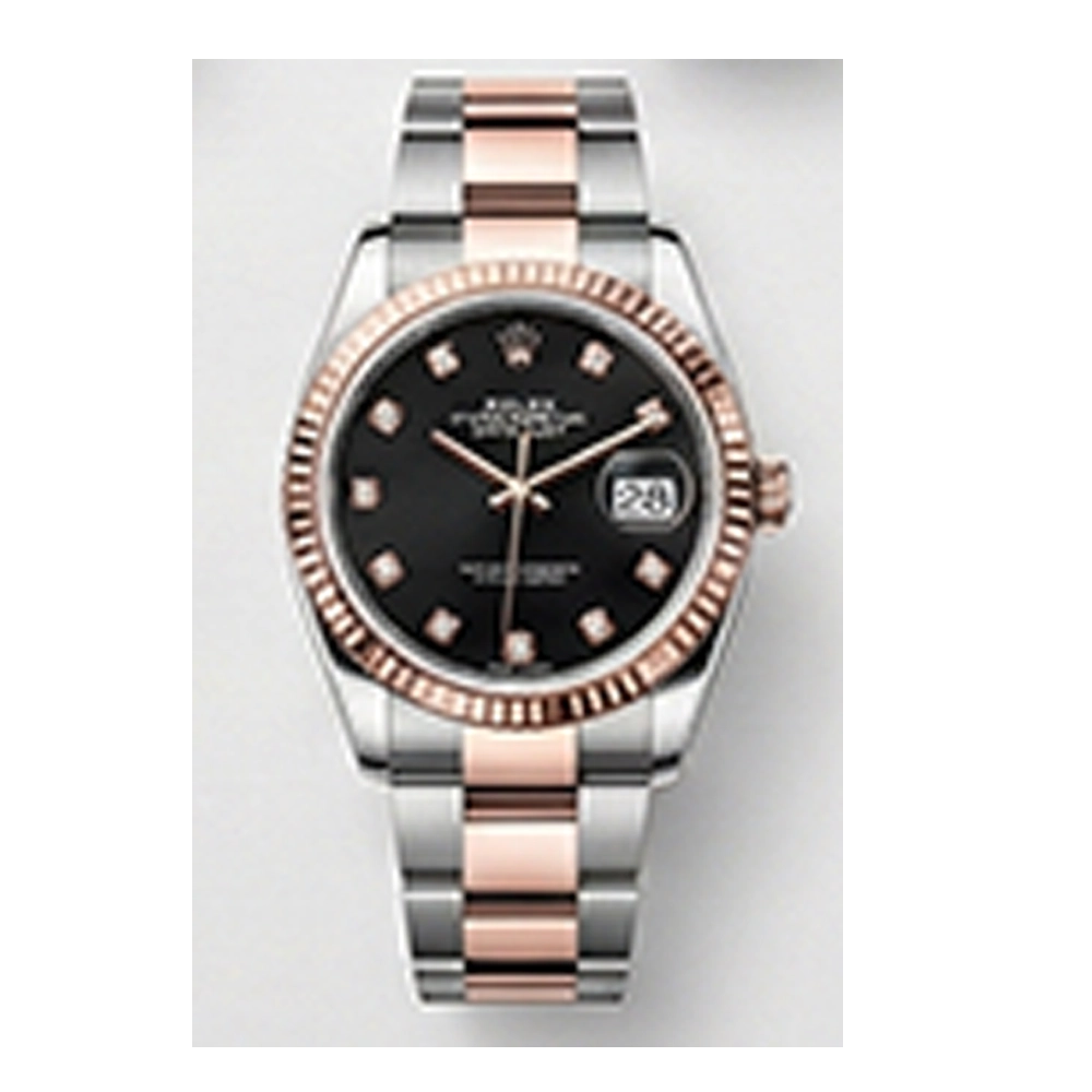 デイトジャスト 36 126231 ブラック 10Pダイヤ オイスターブレス