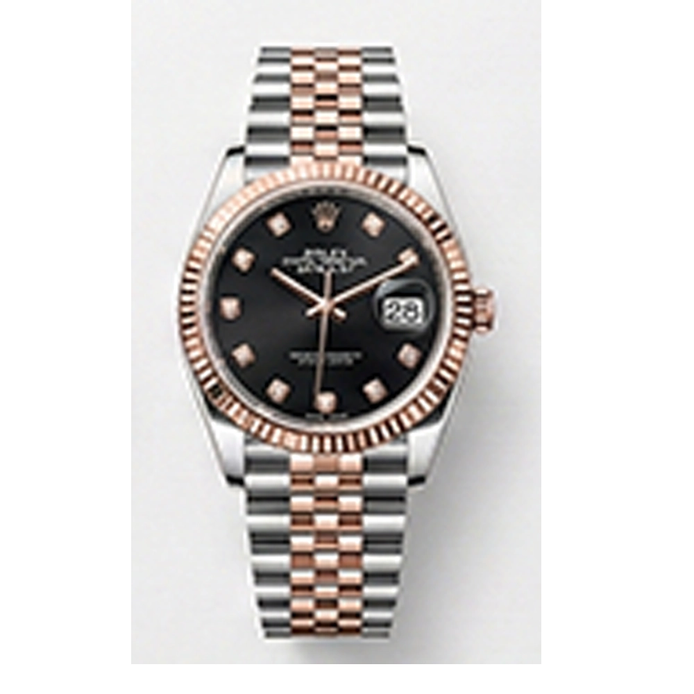 デイトジャスト 36 126231 ブラック 10Pダイヤ ジュビリーブレス