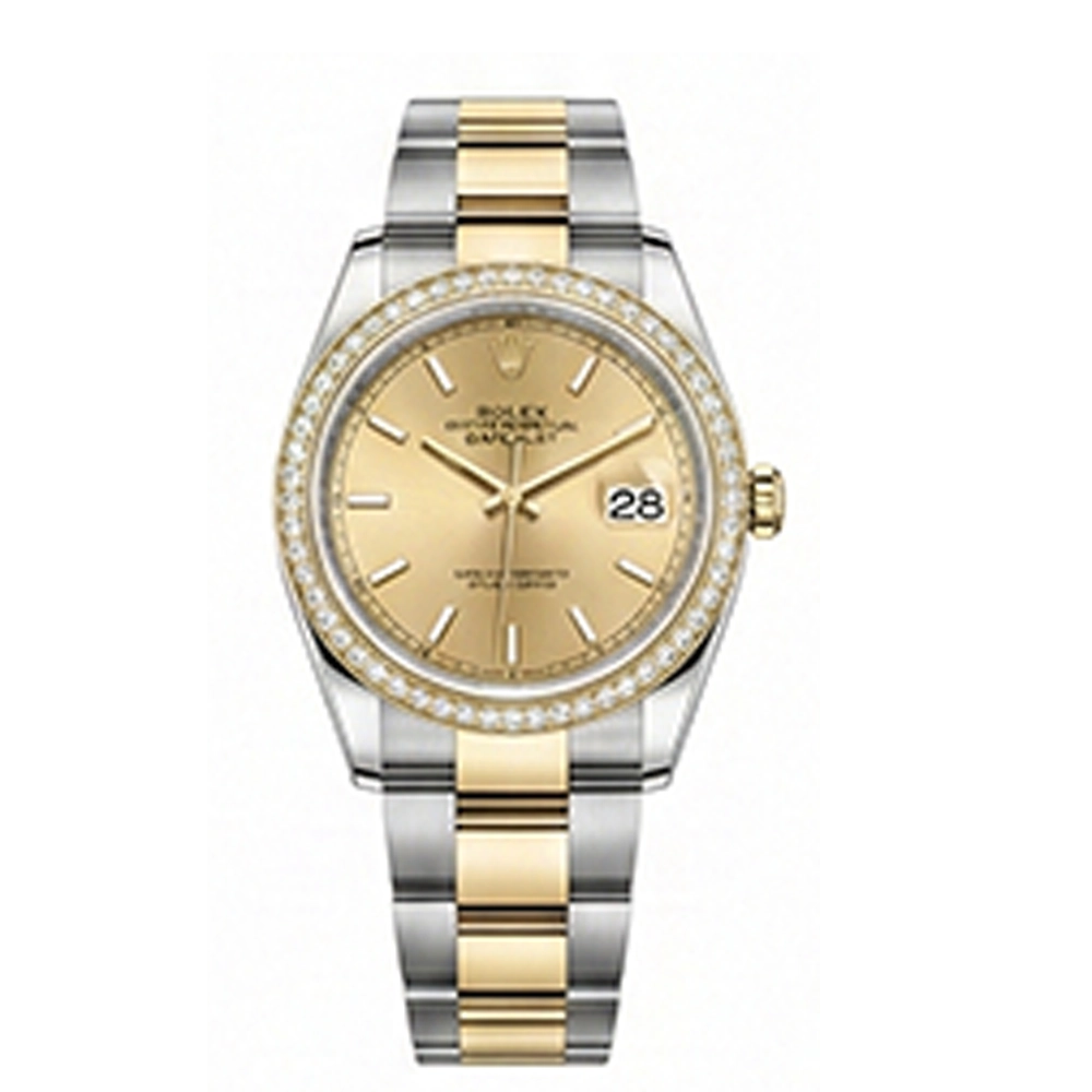 デイトジャスト 36 126283RBR シャンパン オイスターブレス