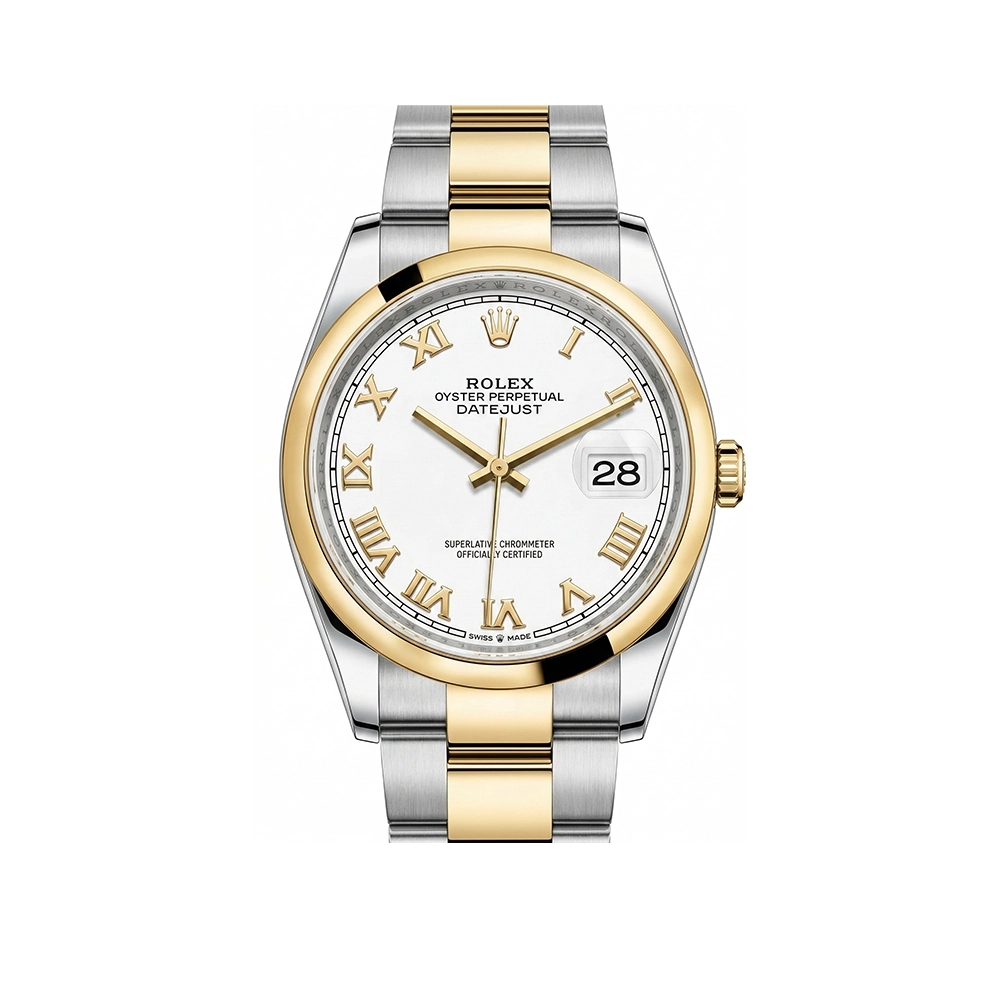 デイトジャスト 36 126203 ホワイトローマン オイスターブレス