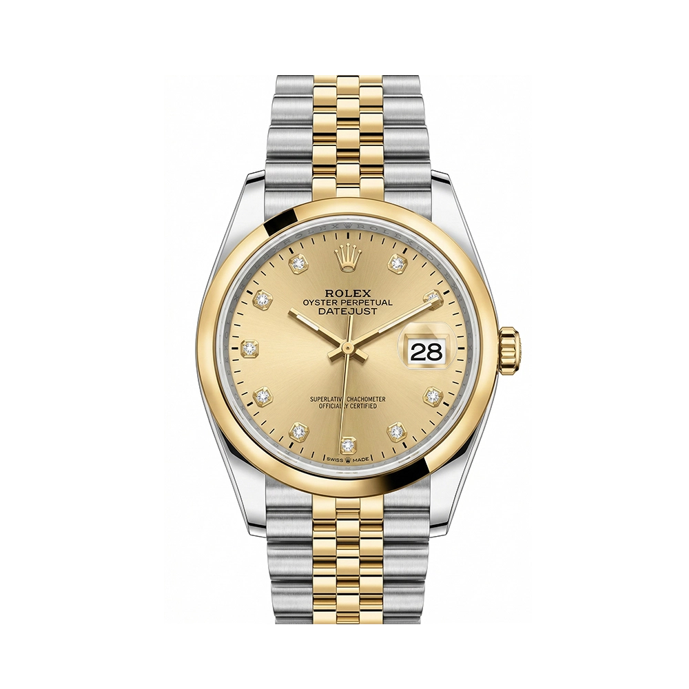 デイトジャスト 36 126203 シャンパン 10Pダイヤ ジュビリーブレス