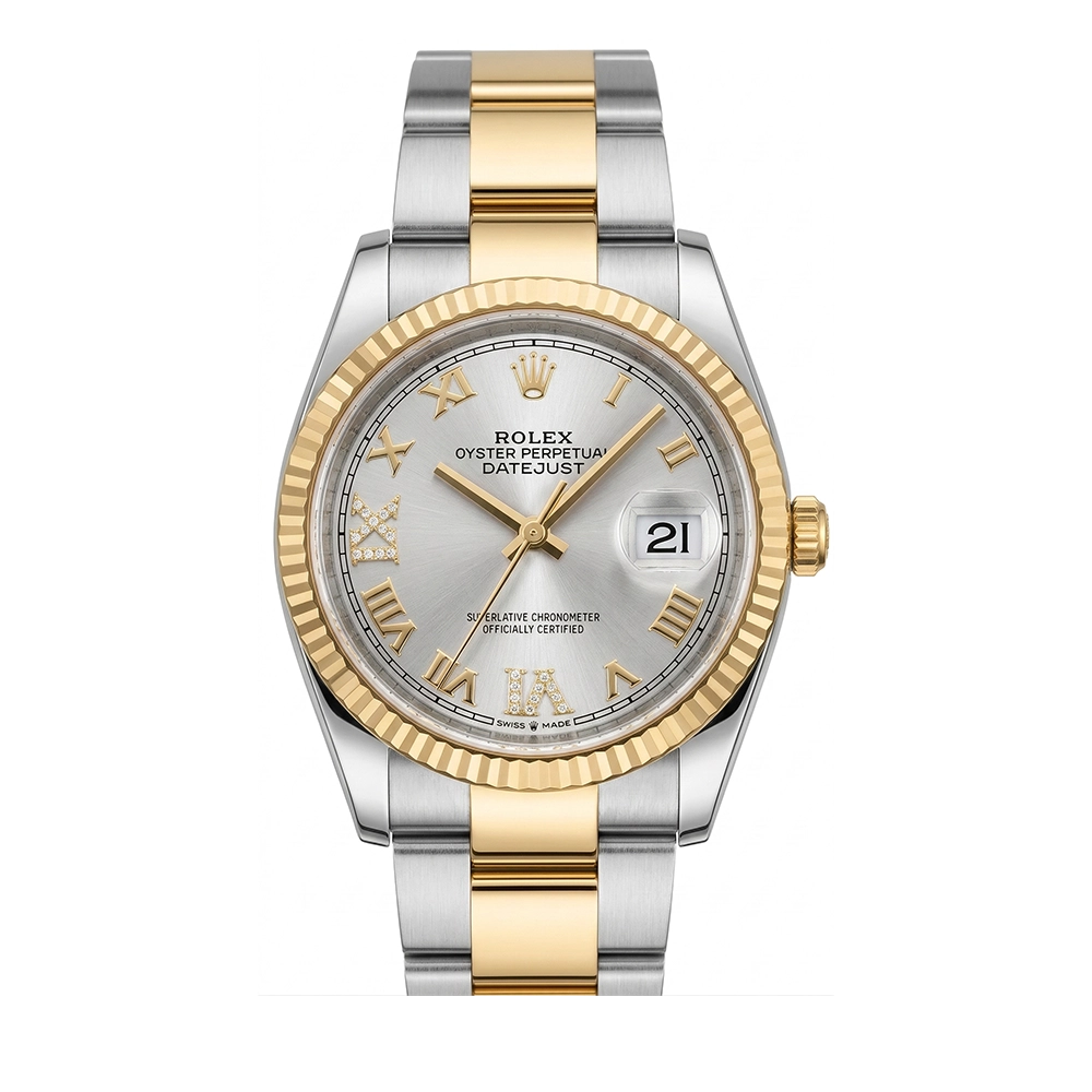 デイトジャスト 36 126233 シルバー VI/IXダイヤ オイスターブレス