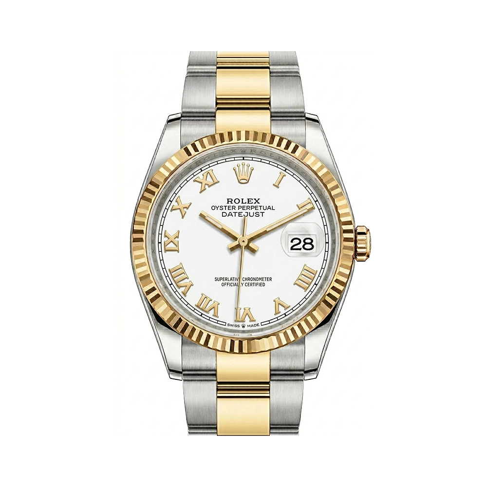 デイトジャスト 36 126233 ホワイトローマン オイスターブレス