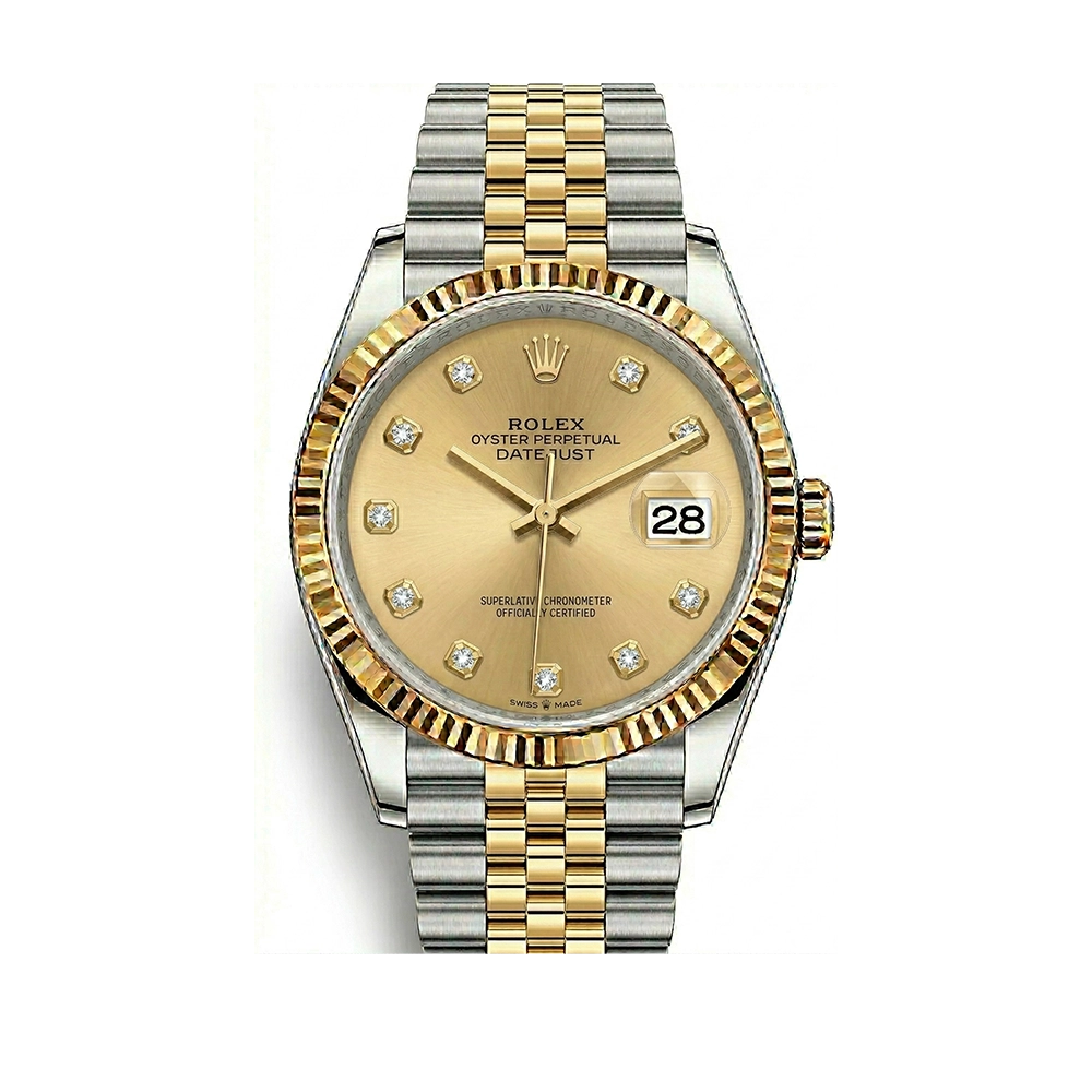 デイトジャスト 36 126233 シャンパン 10Pダイヤ ジュビリーブレス