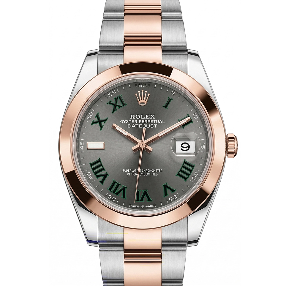 デイトジャスト 41 126301 スレート ローマン オイスターブレス