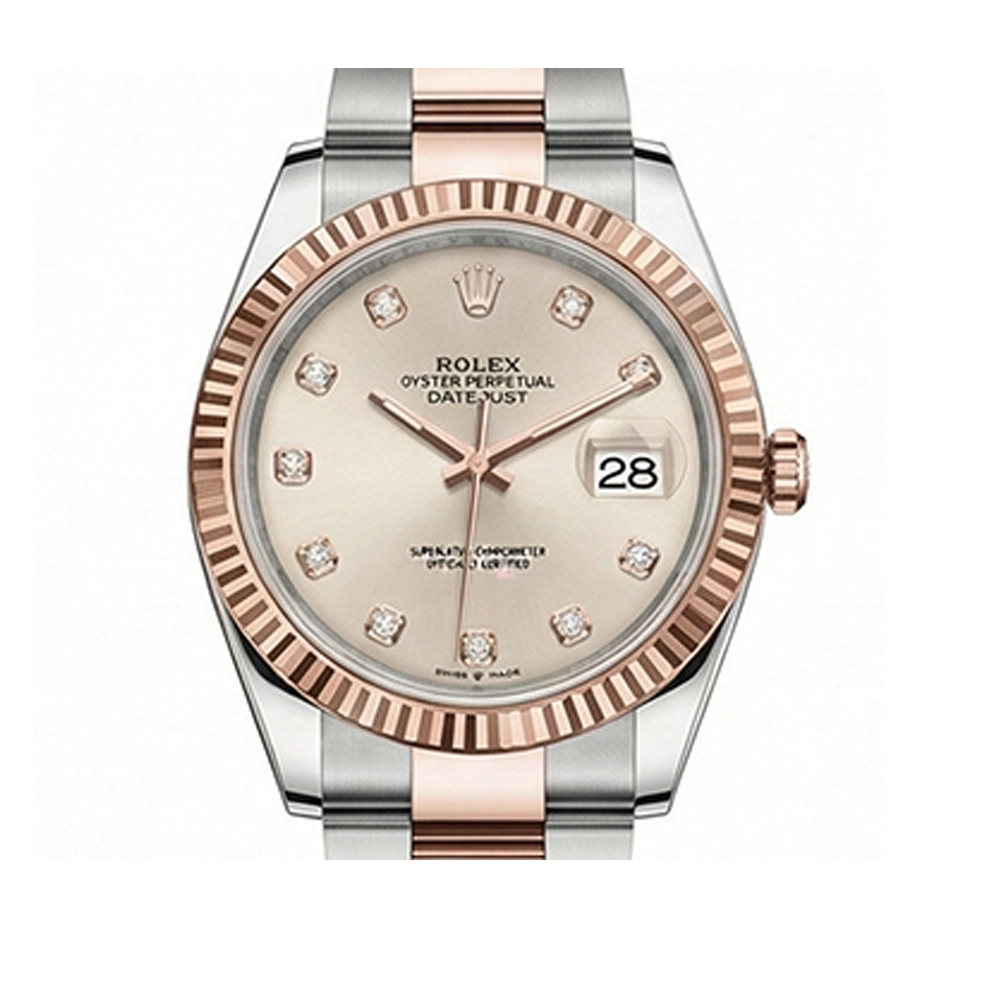 デイトジャスト 41 126331 サンダスト10Pダイヤ オイスターブレス