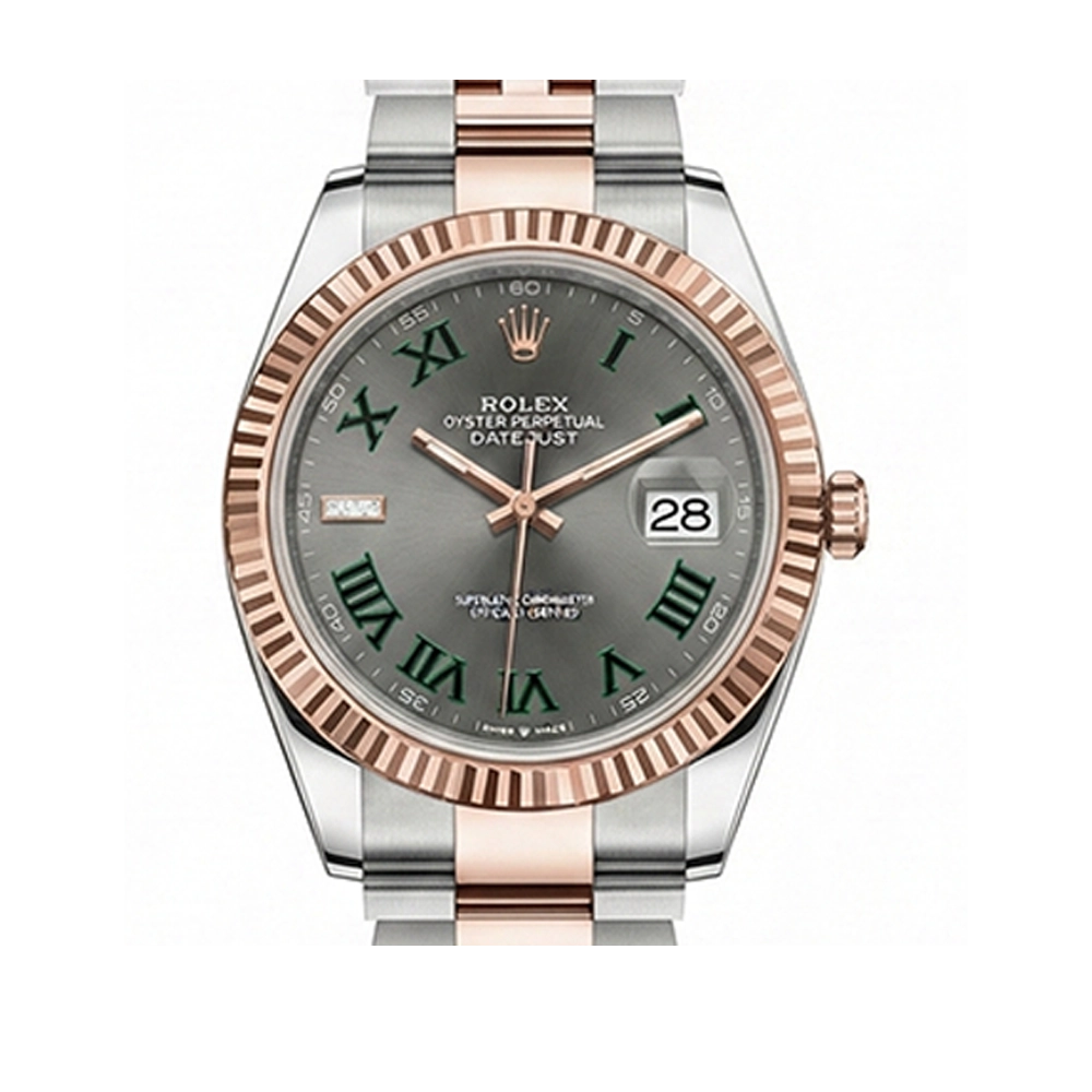 デイトジャスト 41 126331 スレート ローマン オイスターブレス