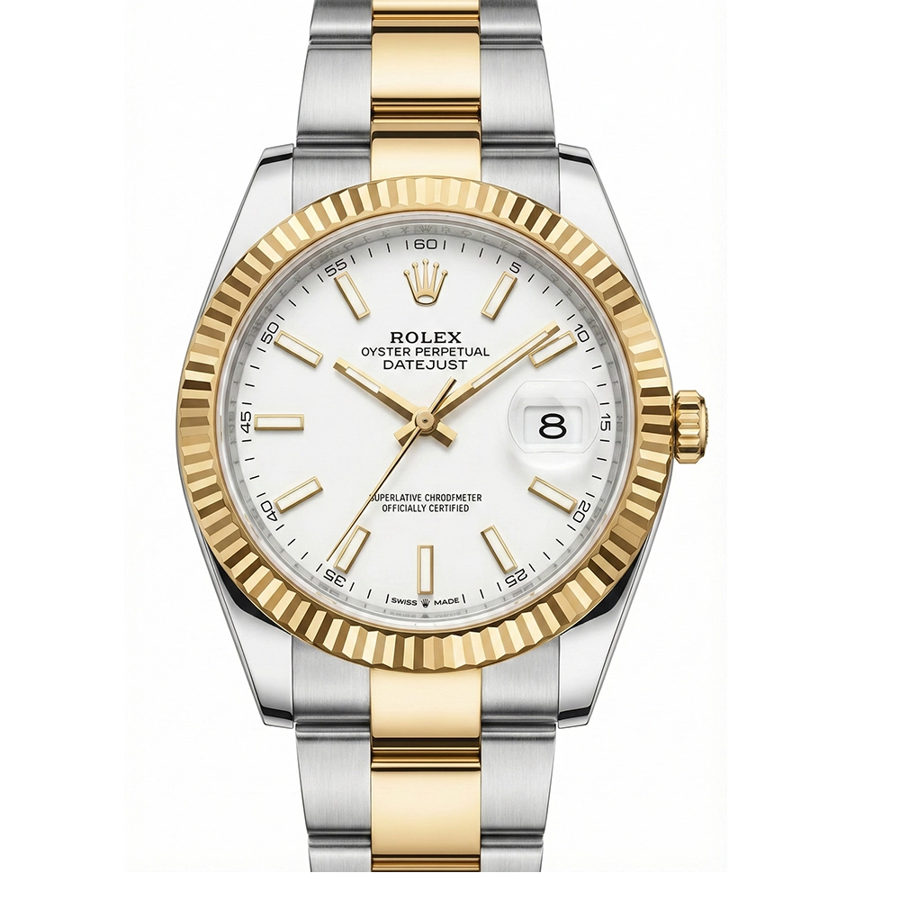 デイトジャスト 41 126333 ホワイト オイスターブレス