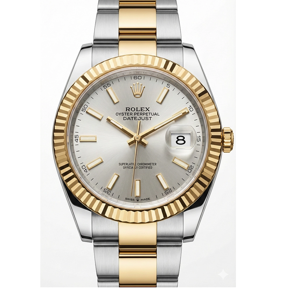 デイトジャスト 41 126333 シルバー オイスターブレス