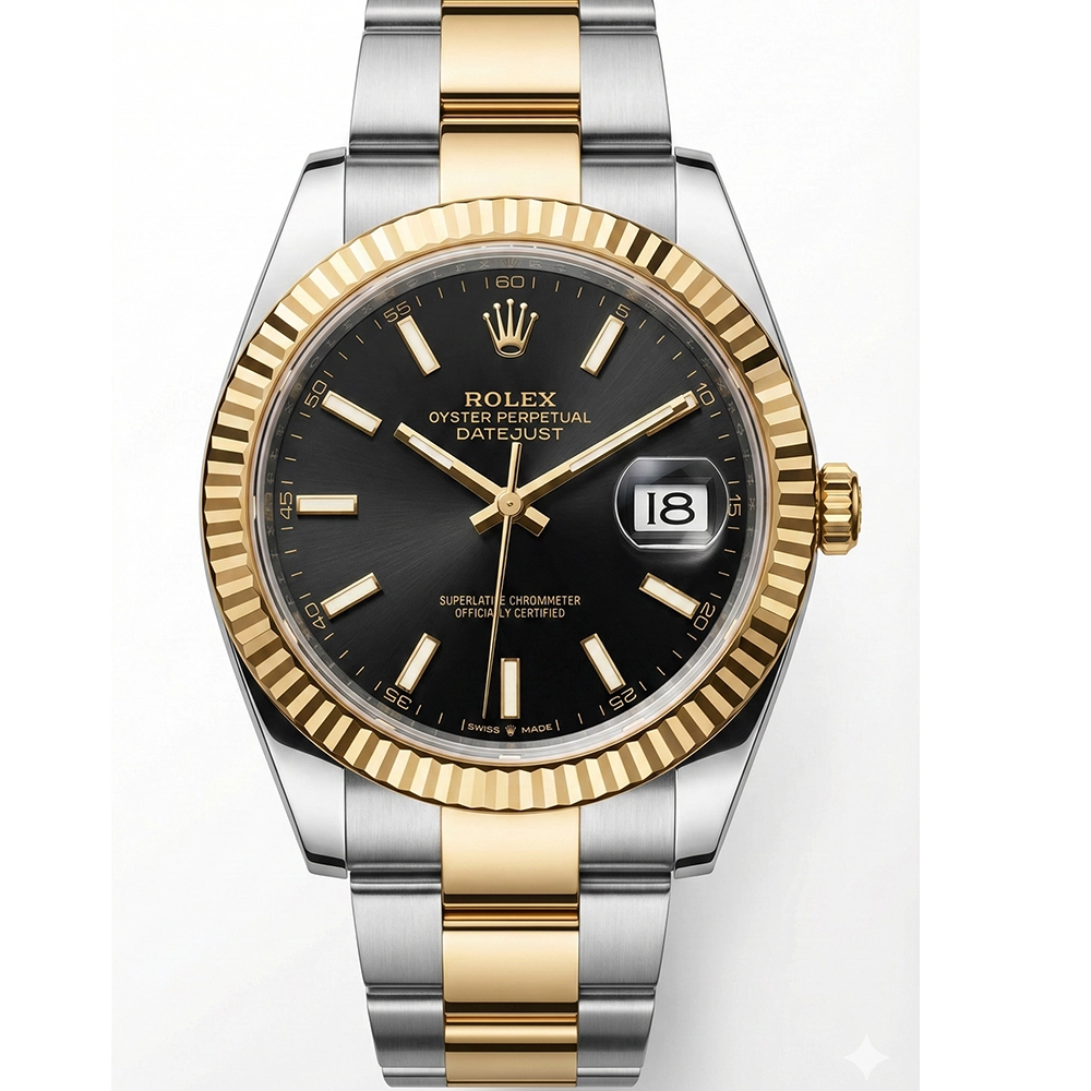 デイトジャスト 41 126333 ブラック オイスターブレス