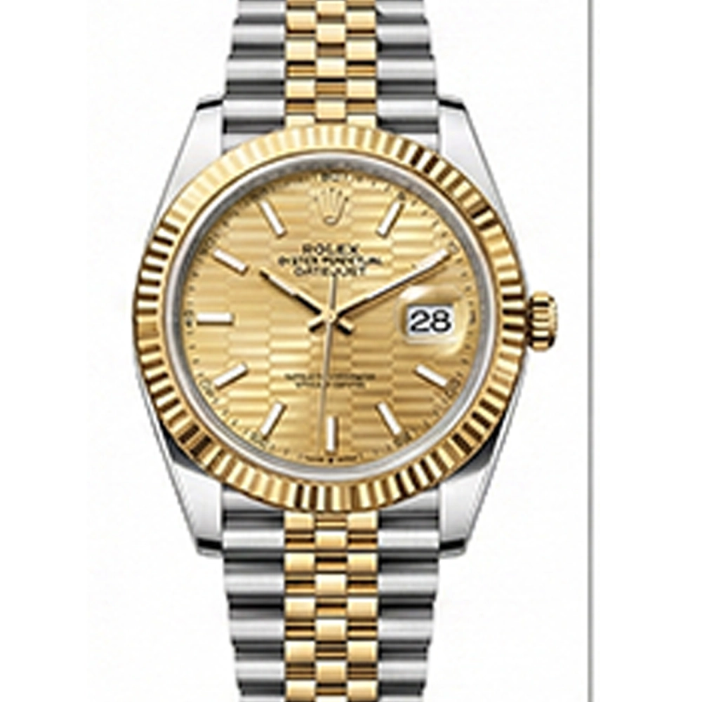 デイトジャスト 41 126333 ゴールデン フルーテッドモチーフ ジュビリーブレス